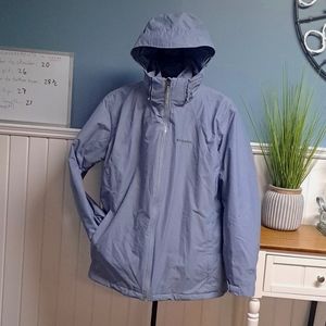 Columbia Omni-Heat and Interchange 2 piece Winter Jacket 2XL, Grey EUC